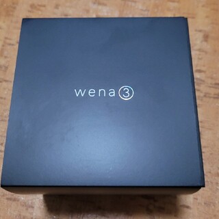 ソニー(SONY)のwena 3 leather Premium Black WNW-C21A/B (腕時計(デジタル))