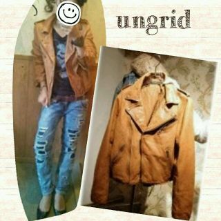 アングリッド(Ungrid)の◎トウコ様専用◎ ungrid ヴィンテージレザーライダース(ライダースジャケット)