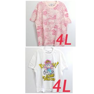 新品　4L　ドクタースランプアラレちゃん　Tシャツ　薄ピンク　8309　送料無料(Tシャツ/カットソー(半袖/袖なし))