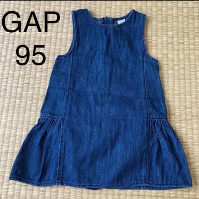 babyGAP(ベビーギャップ)のbaby GAPのデニムのスカート  ④   2years 95 キッズ/ベビー/マタニティのキッズ服女の子用(90cm~)(ワンピース)の商品写真