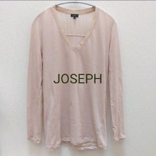 ジョゼフ(JOSEPH)のJOSEPH　ジョゼフ　トップス　Vネック　カットソー　ピンク(Tシャツ(長袖/七分))