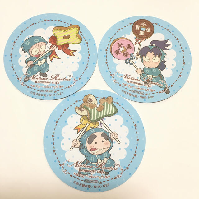 忍たま乱太郎 アニメイトカフェ 感謝の気持ち コースター きり丸 しんべヱ エンタメ/ホビーのアニメグッズ(その他)の商品写真