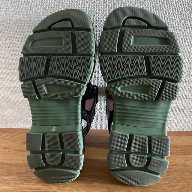 GUCCI レザー&メッシュ サンダル 28cm GUCCI レザー&メッシュ サンダル 28cm