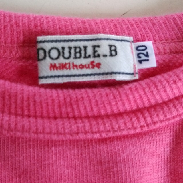 DOUBLE.B(ダブルビー)のDOUBLE B　長袖トレーナー キッズ/ベビー/マタニティのキッズ服女の子用(90cm~)(Tシャツ/カットソー)の商品写真