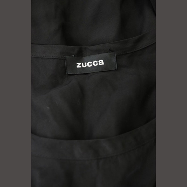 ZUCCa(ズッカ)のズッカ 製品染めキュプラAラインワンピース ロング 半袖 ワイド M 黒 レディースのレディース その他(その他)の商品写真