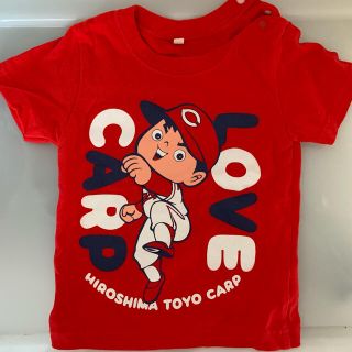 ヒロシマトウヨウカープ(広島東洋カープ)の広島カープ　CARP Tシャツ　キッズ　子供　90センチ(応援グッズ)