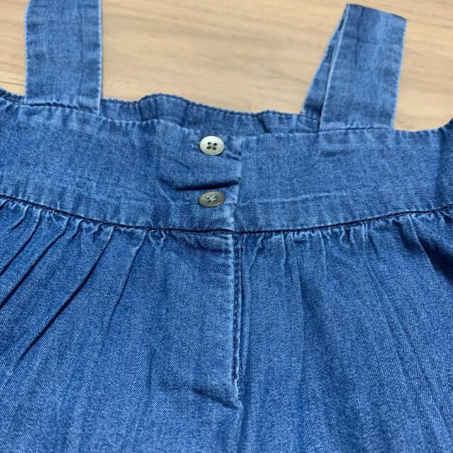 babyGAP(ベビーギャップ)の新品　babygap　ディップダイデニムワンピース キッズ/ベビー/マタニティのベビー服(~85cm)(ワンピース)の商品写真