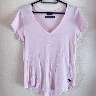 アバクロ(Abercrombie&Fitch) Tシャツ・カットソー(メンズ)（ピンク