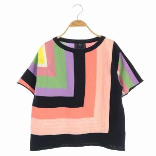 ポールスミス(Paul Smith)のポールスミス PS ニット カットソー 半袖 柄 M マルチカラー(ニット/セーター)