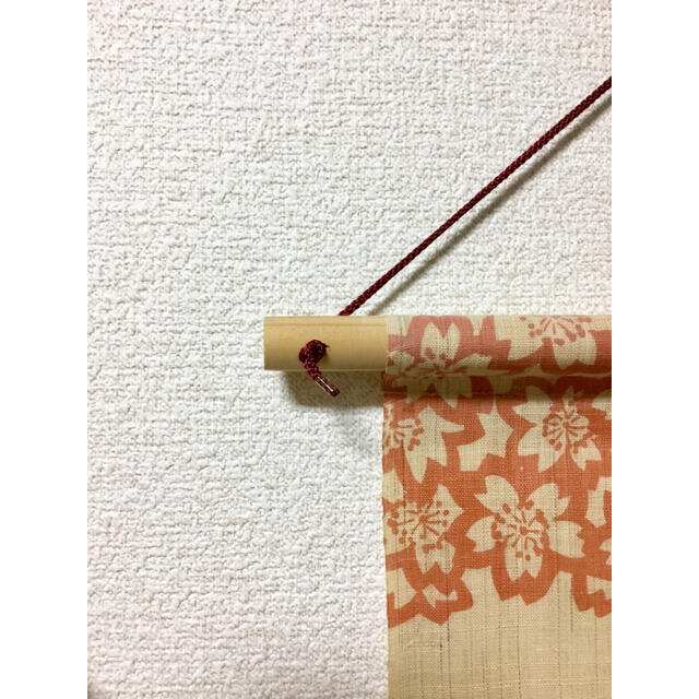 桜とウサギの和風壁掛(タペストリー) ハンドメイドのインテリア/家具(インテリア雑貨)の商品写真