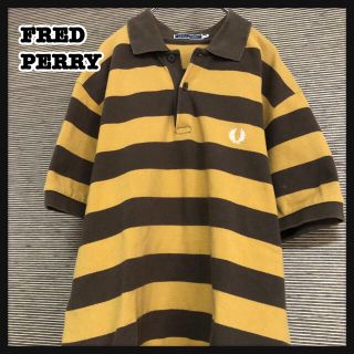 フレッドペリー(FRED PERRY)の【フレッドペリー】半袖ポロシャツ　ワンポイントロゴ　刺繍ロゴ　ボーダー90(ポロシャツ)