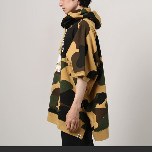 A BATHING APE PONCHO PULLOVER HOODIE / L