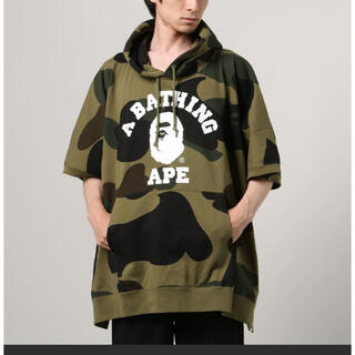 A BATHING APE PONCHO PULLOVER HOODIE / L