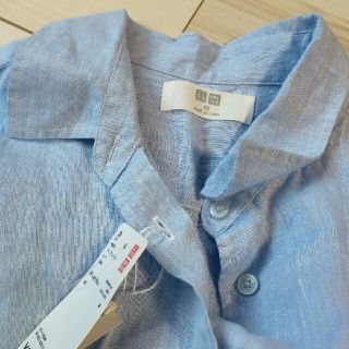 ユニクロ(UNIQLO)のプレミアムリネンシャツ　XS(シャツ/ブラウス(長袖/七分))