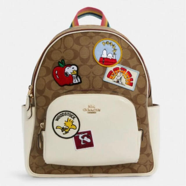 ファッション コーチ(COACH)×スヌーピー(PEANUTS)コラボ商品リュック