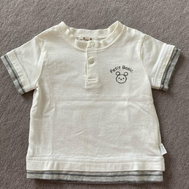 Petit Basic半袖Tシャツ 美品2枚セット キッズ/ベビー/マタニティのベビー服(~85cm)(Ｔシャツ)の商品写真