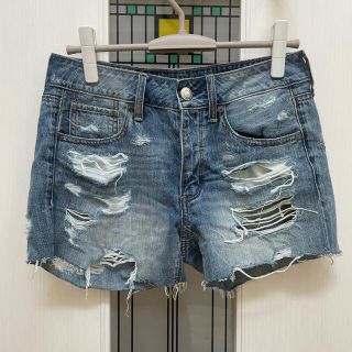 アメリカンイーグル(American Eagle)の未使用　 アメリカンイーグル　ダメージデニム ショートパンツ(ショートパンツ)