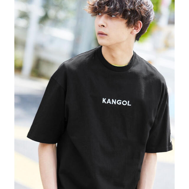 KANGOL(カンゴール)の別注ロゴ刺繍 プリント半袖Tee オーバーサイズカットソー ワッペン トップス メンズのトップス(Tシャツ/カットソー(半袖/袖なし))の商品写真