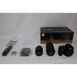 ほぼ新品 Nikon デジタル一眼レフカメラ ダブルズームキット D3500WZ