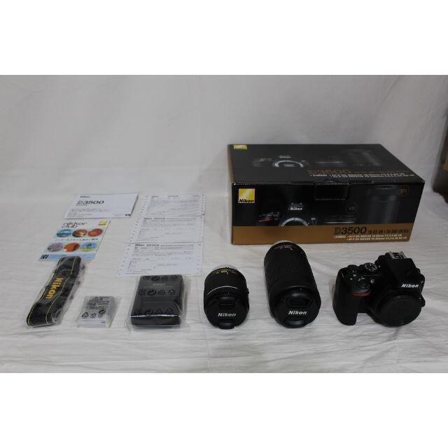 ほぼ新品 Nikon デジタル一眼レフカメラ ダブルズームキット D3500WZ