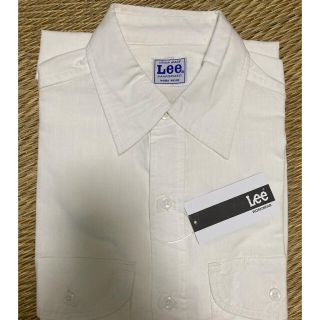 リー(Lee)の【新品未使用】Lee ホワイト7分袖シャツ 制服 ユニフォーム レディース S(シャツ/ブラウス(長袖/七分))