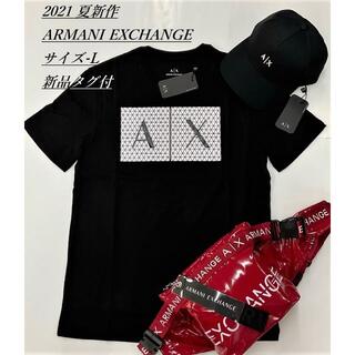 アルマーニエクスチェンジ(ARMANI EXCHANGE)のAXロゴ　Tシャツ05B　L　新品タグ付き　アルマーニエクスチェンジ　ギフトにも(Tシャツ/カットソー(半袖/袖なし))