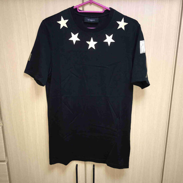 状態使用感も少ない美品です正規限定 Givenchy ジバンシィ 星 スター 金 Tシャツ