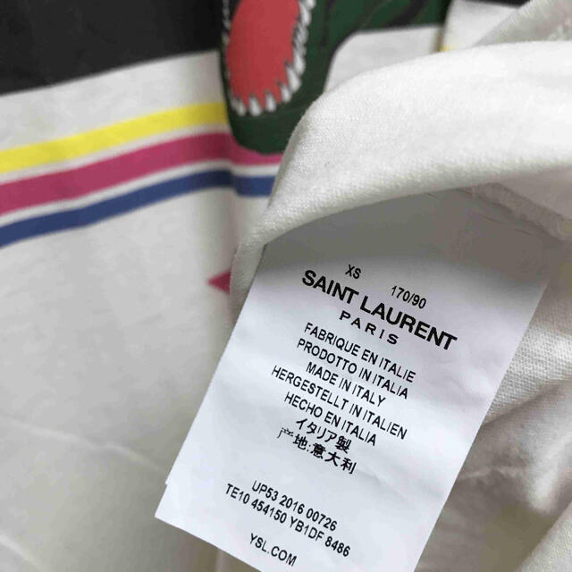 正規 Saint Laurent サンローランパリ ダイナソー Tシャツ
