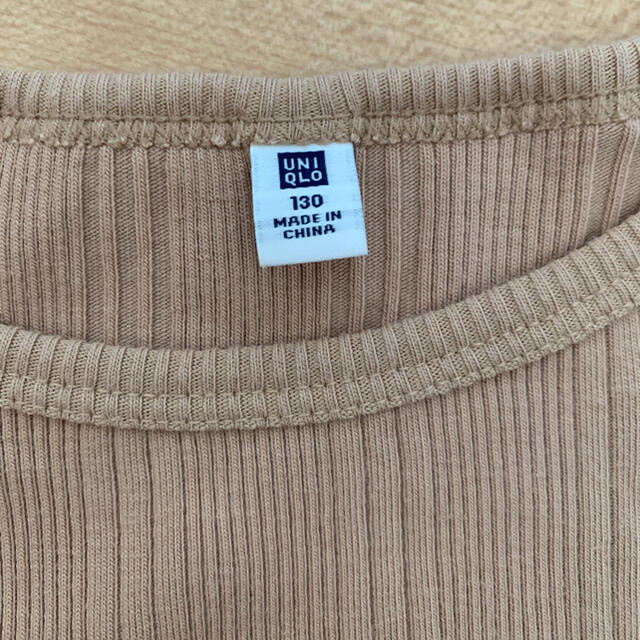 UNIQLO(ユニクロ)のUNIQLO♡ランダムリブT キッズ/ベビー/マタニティのキッズ服女の子用(90cm~)(Tシャツ/カットソー)の商品写真