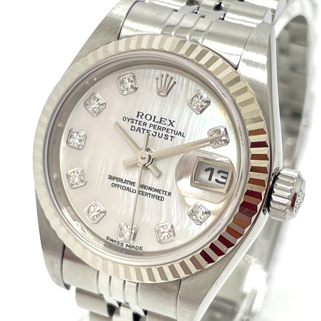 ロレックス 179174NG 10Pダイヤ デイトジャスト レディース腕時計 腕時計