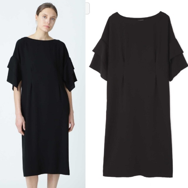 美品○アドーアADORE○ドライクールジョーゼットワンピース¥42900