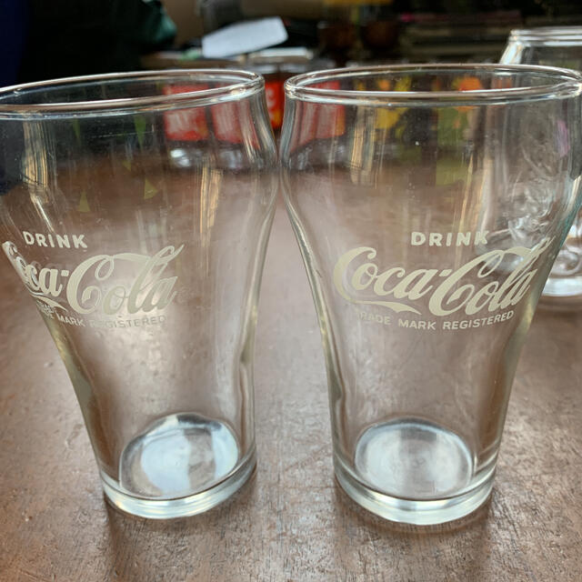 コカ・コーラ(コカコーラ)の非売品 昭和レトロ　コカコーラ グラス マクドナルド グラス6個セット エンタメ/ホビーのコレクション(ノベルティグッズ)の商品写真