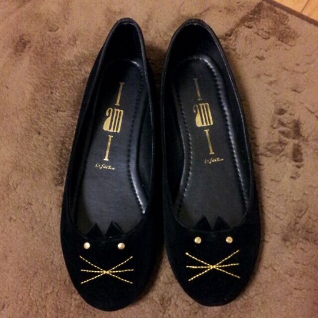 I am I(アイアムアイ)の猫フラットシューズ レディースの靴/シューズ(ハイヒール/パンプス)の商品写真
