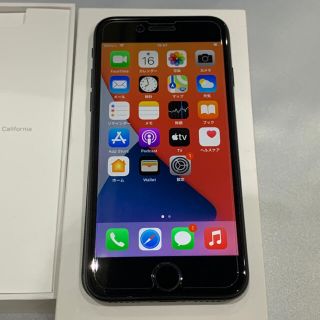 アイフォーン(iPhone)の極美品 バッテリー100% iPhone7 128GB 保護シール付き(スマートフォン本体)