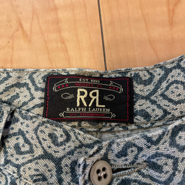 RRL(ダブルアールエル)の超貴重 90s ビンテージ USA製 RRL ルーズ ワイド ショート パンツ メンズのパンツ(ショートパンツ)の商品写真