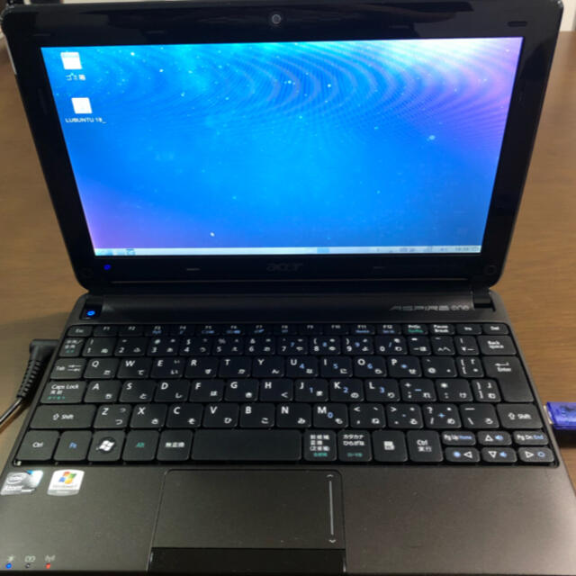 Acer(エイサー)のacer aspire one lubuntuOS 軽量linuxOS pc スマホ/家電/カメラのPC/タブレット(ノートPC)の商品写真