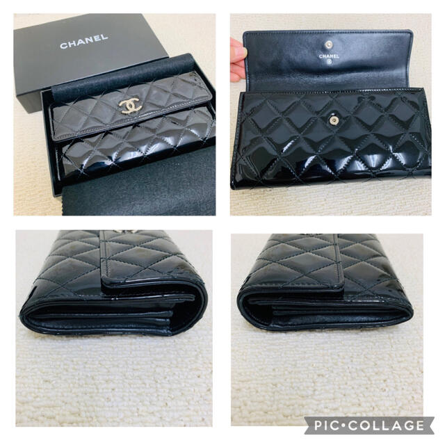 CHANEL(シャネル)の✴︎専用✴︎     CHANEL　エナメル　ブリリアント　ココマーク　長財布 レディースのファッション小物(財布)の商品写真