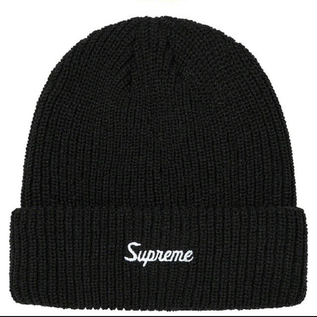 Supreme(シュプリーム)のSupreme Loose Gauge Beanie Black メンズの帽子(ニット帽/ビーニー)の商品写真