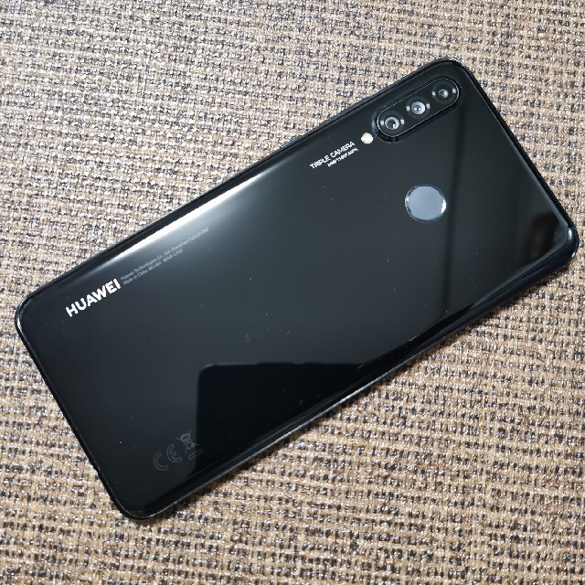 Huawei P30lite Black simフリースマートフォン本体