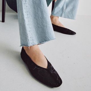 ザラ(ZARA)のZARA シューズ　パンプス　ブロケードメッシュ　フラットシューズ(ハイヒール/パンプス)