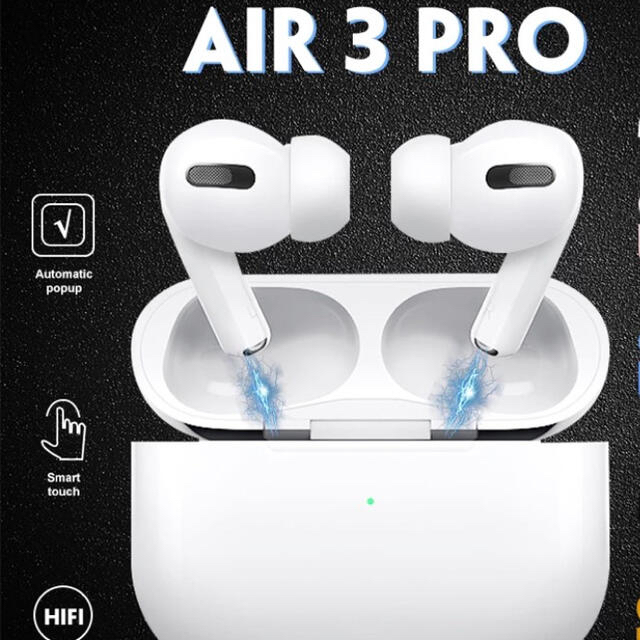 iPhone(アイフォーン)のAir pro3 Bluetooth ワイヤレスイヤホン スマホ/家電/カメラのオーディオ機器(ヘッドフォン/イヤフォン)の商品写真