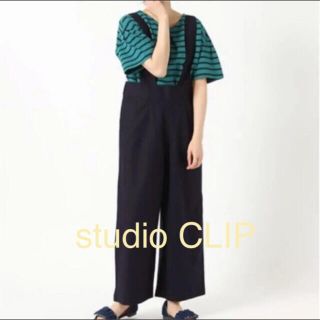 スタディオクリップ(STUDIO CLIP)のstudio CLIP×浜崎直子さんコラボ★コットンリネンレースアップサロペット(サロペット/オーバーオール)