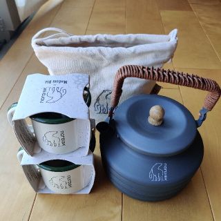 残1Nordisk Kettle と Madam Blå Cup２個のセット(調理器具)