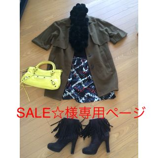 カルヴェン(CARVEN)の値下げしました！Carven ケープ風コート カーキ(ピーコート)