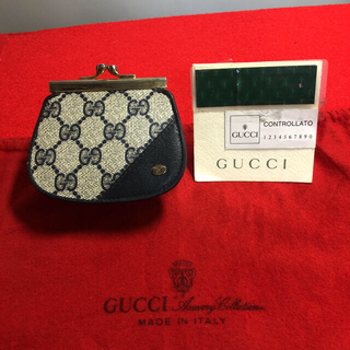 グッチ(Gucci)の【極美品】☆GUCCI Vintage コインケース　がま口　GG  (紙タグ)(財布)