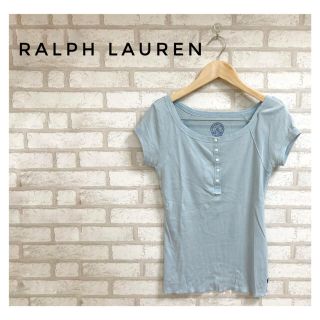 ポロラルフローレン(POLO RALPH LAUREN)のPOLO RALPH LAUREN レディース Tシャツ カットソー M 青(カットソー(半袖/袖なし))