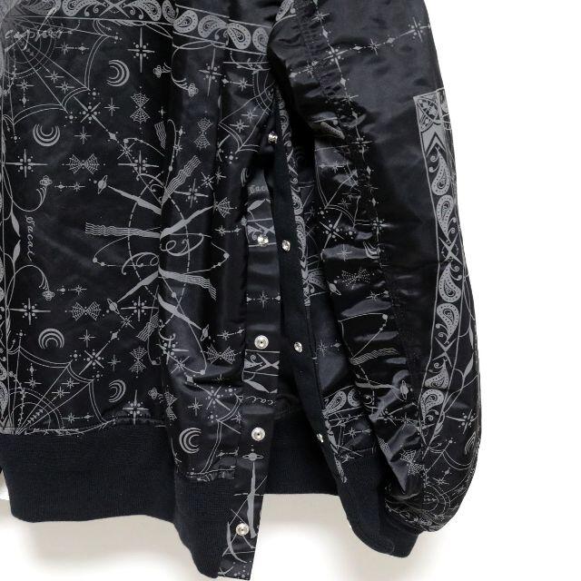 sacai - 3 新品 Sacai Dr.Woo バンダナ ボンバー ジャケット 黒 サカイ