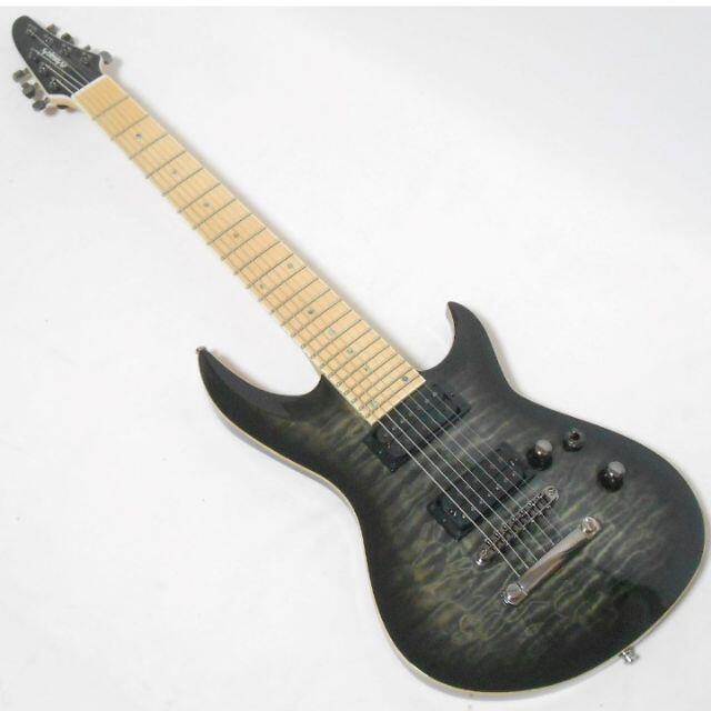 【高品質】 定価18万円 美品 2017年製 E-HR-III NT7 QM/M 7弦ギター エレキギター
