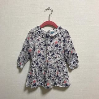 ベビーギャップ(babyGAP)のBABY GAP うさぎ柄 ワンピ 18-24m(ワンピース)