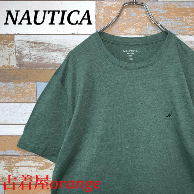 NAUTICA(ノーティカ)の【90s】【人気色】NAUTICA ノーティカ　Tシャツ　ワンポイント刺繍ロゴ メンズのトップス(Tシャツ/カットソー(半袖/袖なし))の商品写真